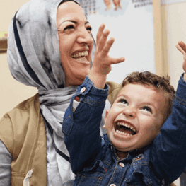 Child celebrates Ramadan and Eid
