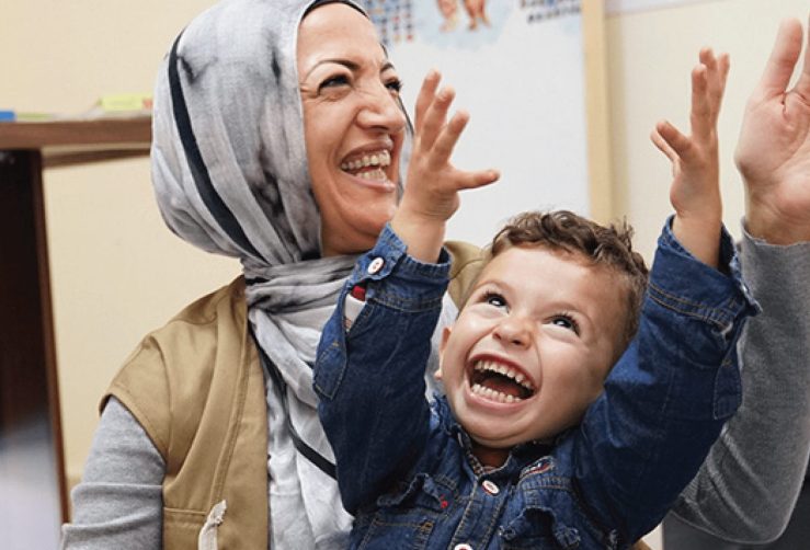 Child celebrates Ramadan and Eid